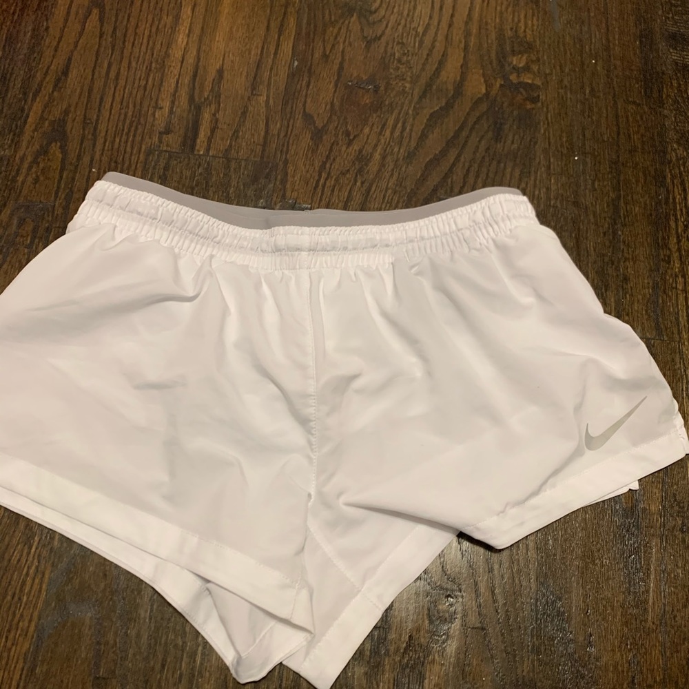 Nike White Running Shorts